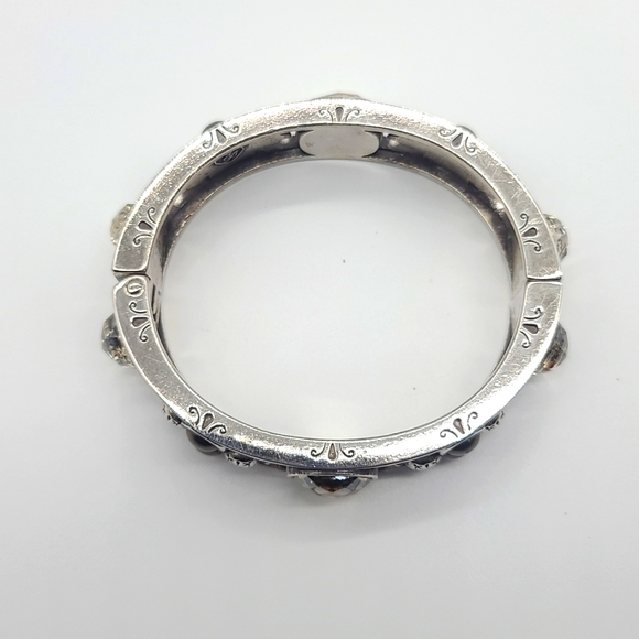 Brighton "SELENE" Hinged Cuff with Magnetic Clasp and Swarovski Crystals - Picture 8 of 13